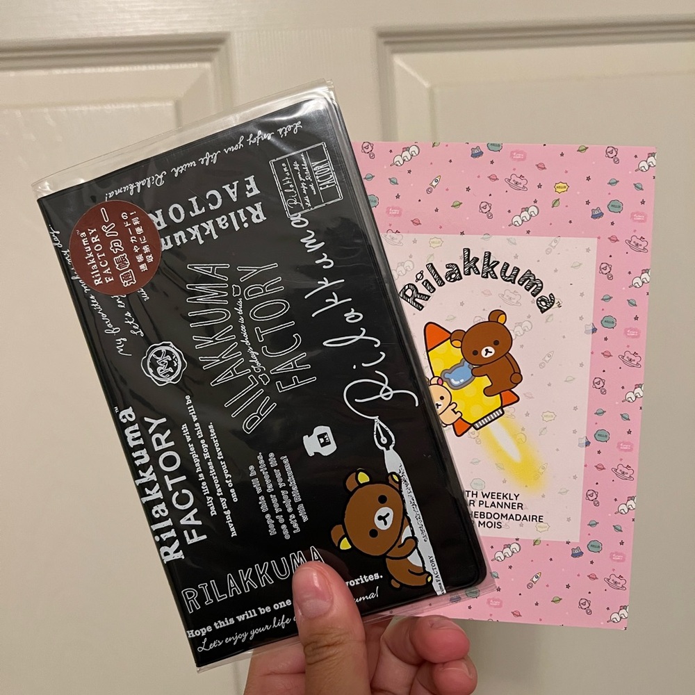 2PC🆕Rilakkuma Universal Calendar With Matching Cover